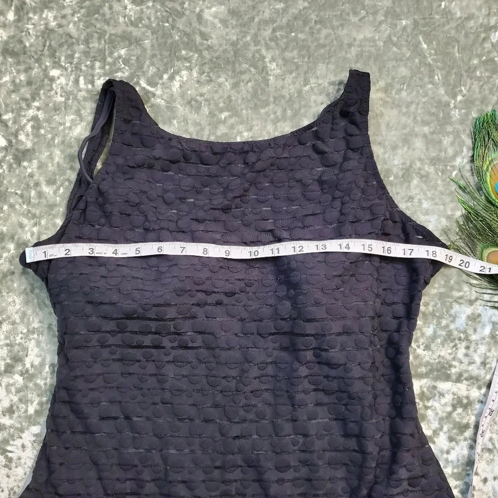 Anne‎ Cole Black High Neck Sheer Swimsuit